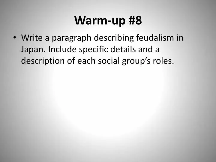 warm up 8