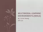 Multimodal Learning Environments ( mmle ) - slide 1