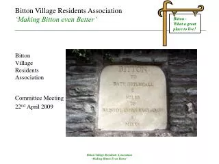 Bitton Village Residents Association