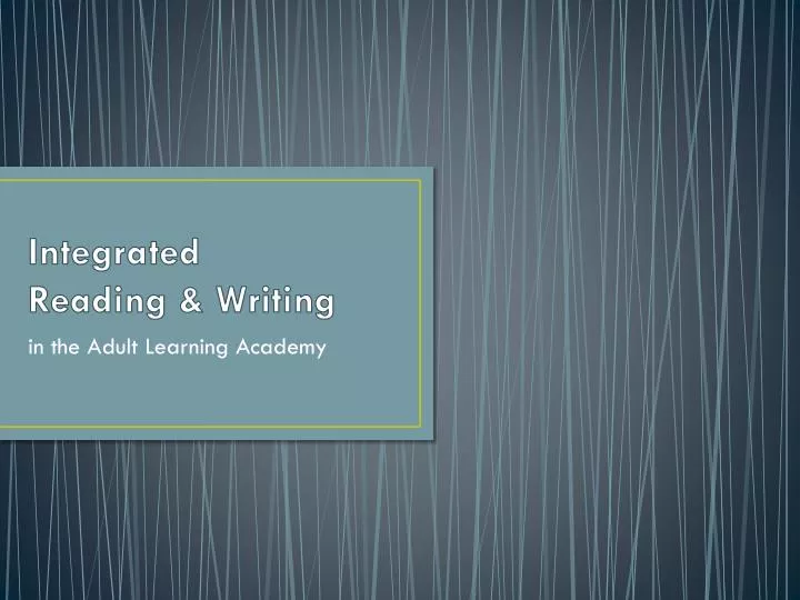 integrated reading writing