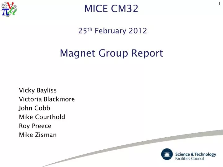 mice cm32 25 th february 2012 magnet group report