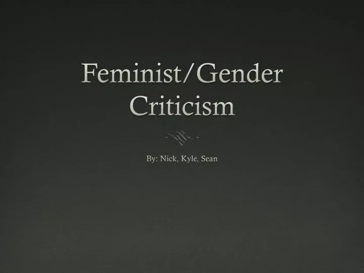 feminist gender criticism