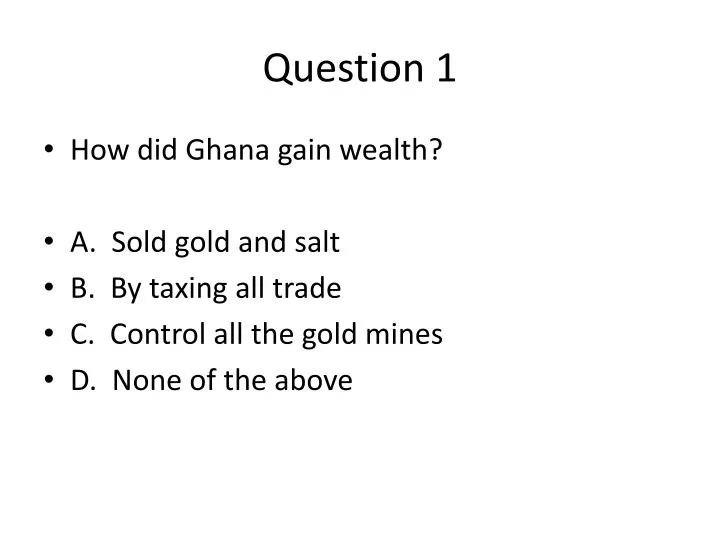 question 1