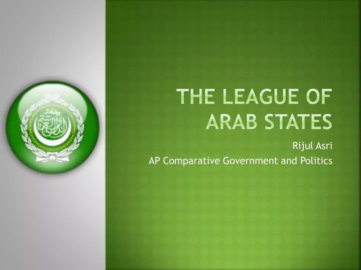 the league of arab states
