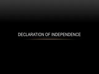 declaration of independence