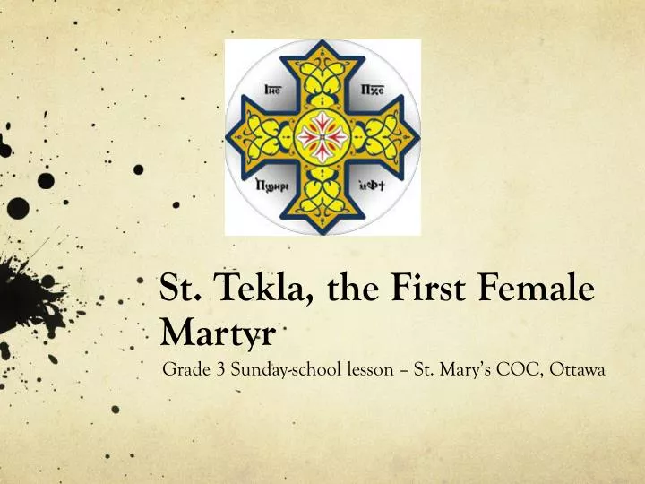 st tekla the first female martyr