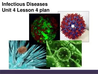 Infectious Diseases Unit 4 Lesson 4 plan