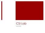 CSI Lab - slide 1