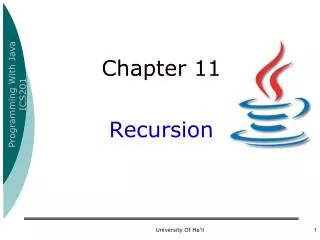 Chapter 11 Recursion