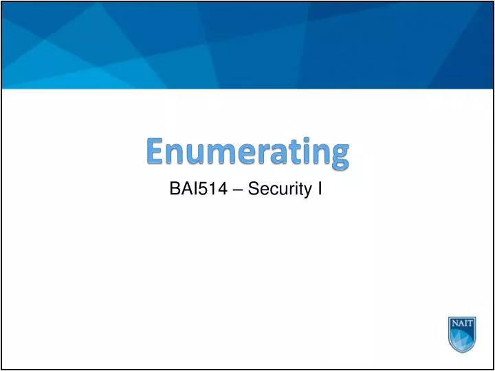 enumerating