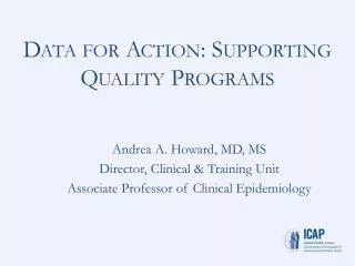 Data for Action: Supporting Quality Programs