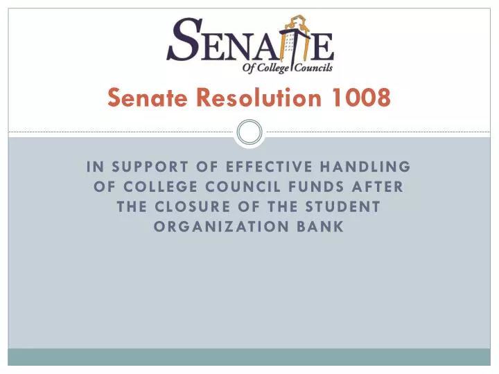 senate resolution 1008