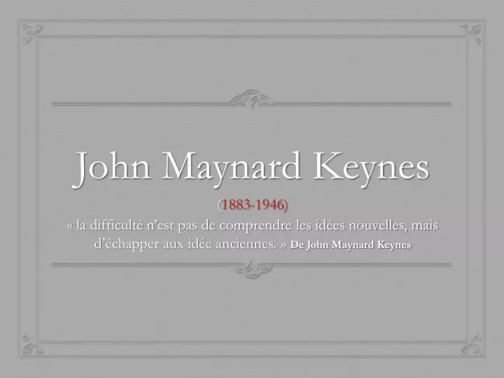 john maynard keynes