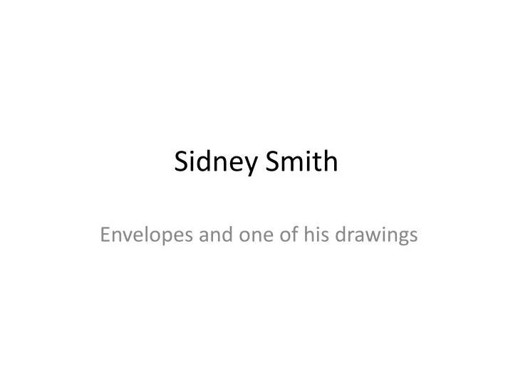 sidney smith