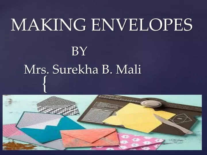 making envelopes