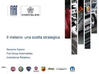il metano una scelta strategica severino damini fiat group automobiles institutional relations
