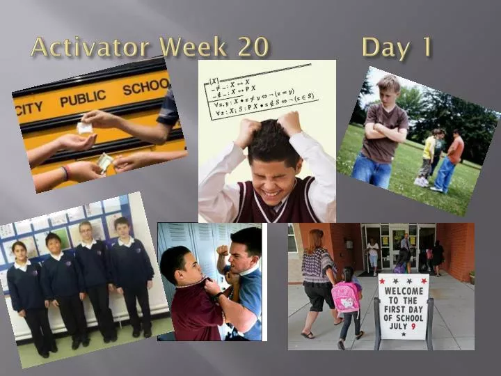 activator week 20 day 1