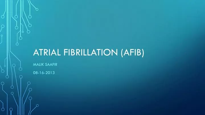 atrial fibrillation afib