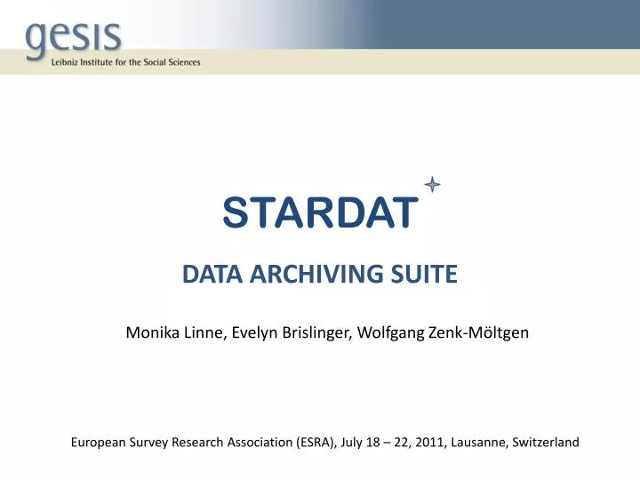 stardat data archiving suite