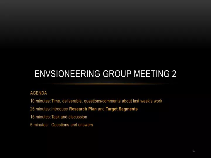envsioneering group meeting 2
