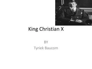 King Christian X