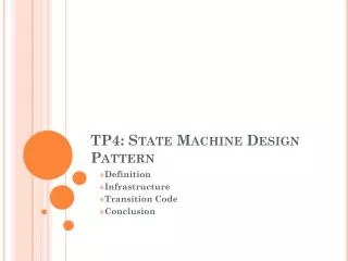 TP4: State Machine Design Pattern
