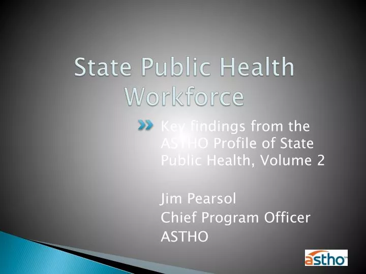state public health workforce