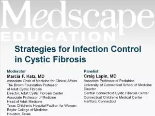 Strategies for Infection Control in Cystic Fibrosis