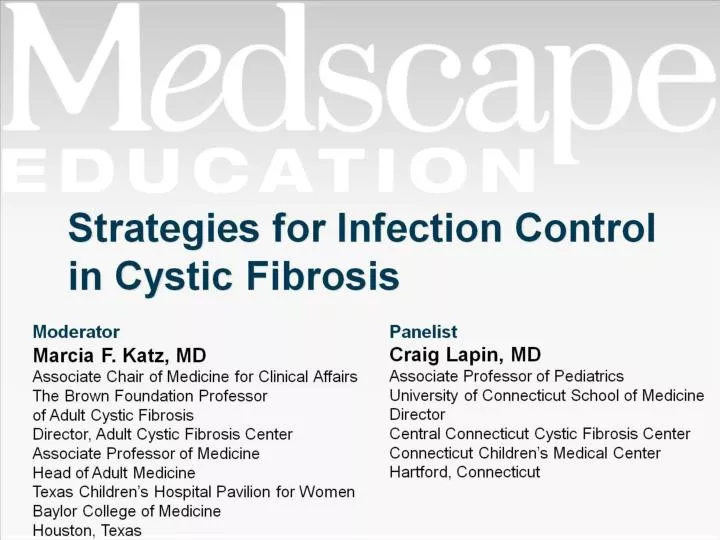 strategies for infection control in cystic fibrosis