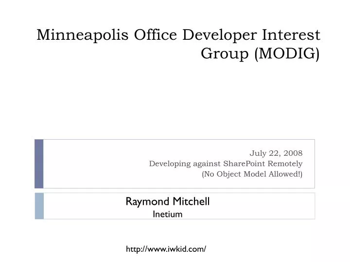 minneapolis office developer interest group modig