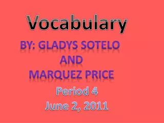 Vocabulary