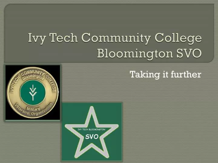 ivy tech community college bloomington svo