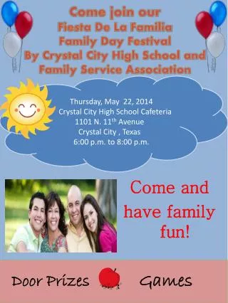 Come and have family fun!