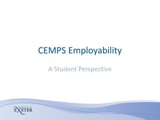 CEMPS Employability