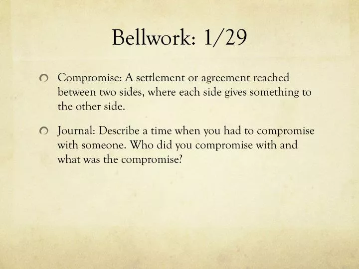 bellwork 1 29