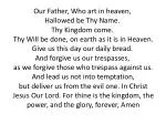 Heavenly Prayer: Our Father's Protection and Guidance - slide 1