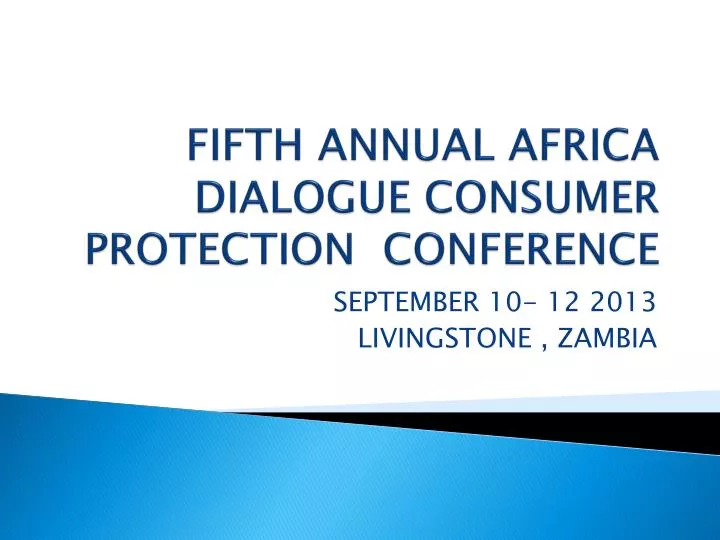 fifth annual africa dialogue consumer protection conference