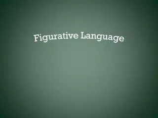 Figurative Language