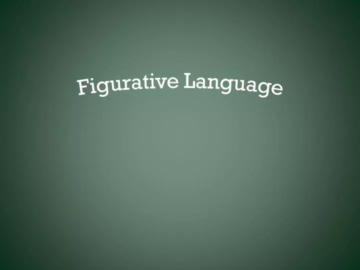 figurative language