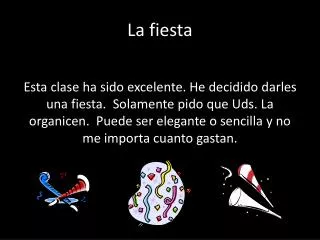la fiesta