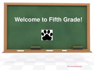 Welcome to Fifth Grade!