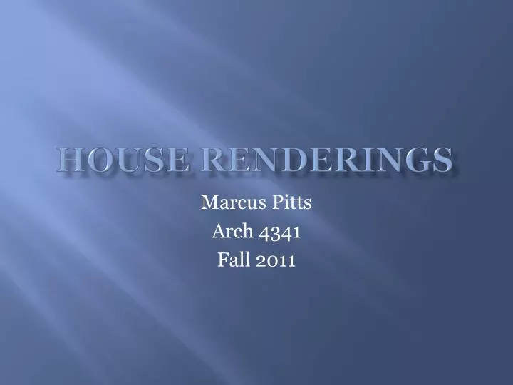 house renderings