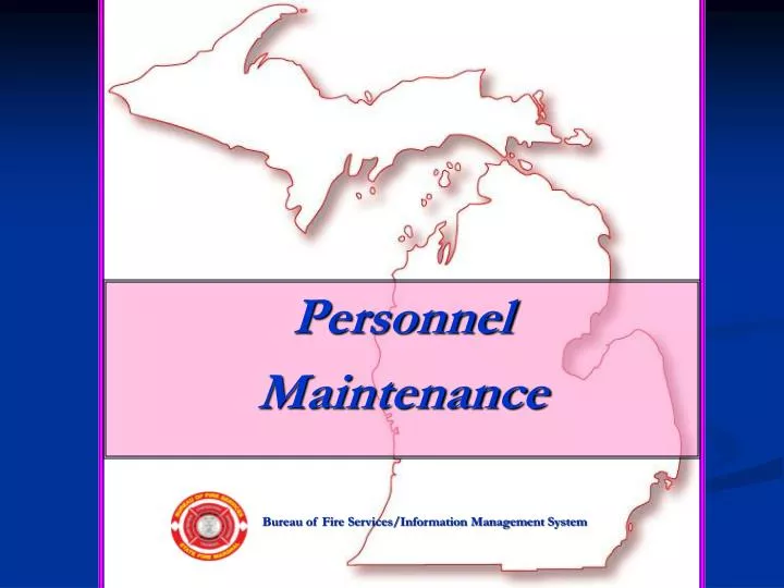 personnel maintenance