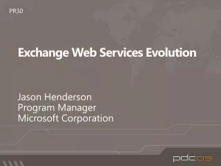 Exchange Web Services Evolution