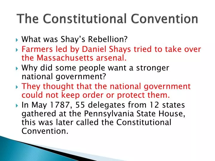 the constitutional convention