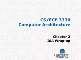 CS/ECE 3330 Computer Architecture