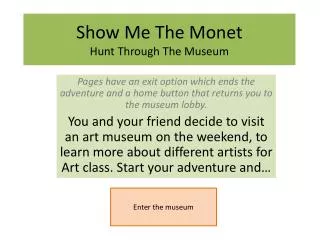 Show Me The Monet Hunt Through The Museum