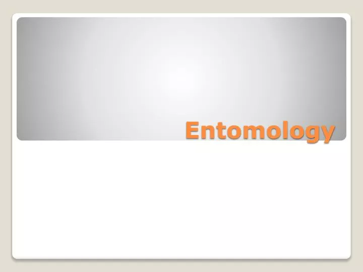 entomology