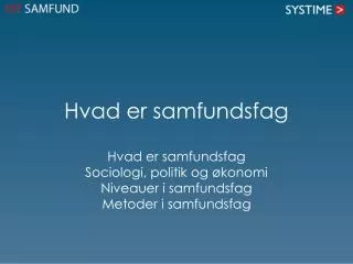 PPT - Hvad Er Samfundsfag PowerPoint Presentation, Free Download - ID ...