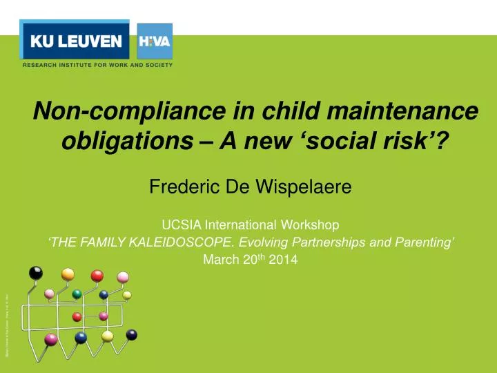 non compliance in child maintenance obligations a new social risk